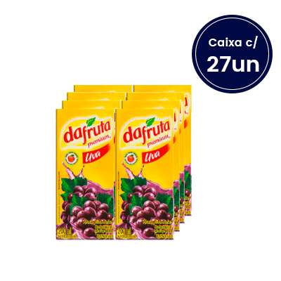 Suco de Uva Dafruta 200ml - Caixa com 27 Unidades