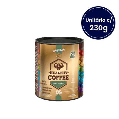 Suplemento Pré Treino Sabor Baunilha Healthy Coffee 230g