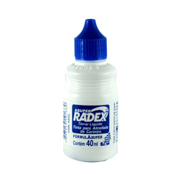 Tinta Para Carimbo Azul Radex 40ml