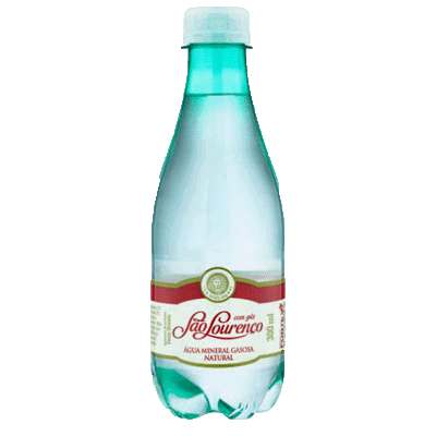 Água Mineral São Lourenço c/ Gás 300ml c/ 12un.