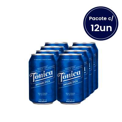 Água Tônica Antarctica Lata 350ml - Pacote com 12 Unidades