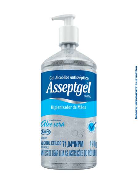 Álcool em Gel com Válvula Pump Asseptgel 420g