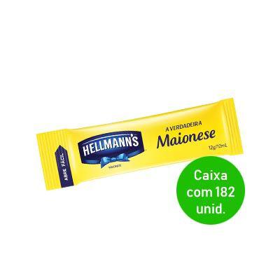 Maionese Hellmanns Sachê - Caixa com 168 unidades