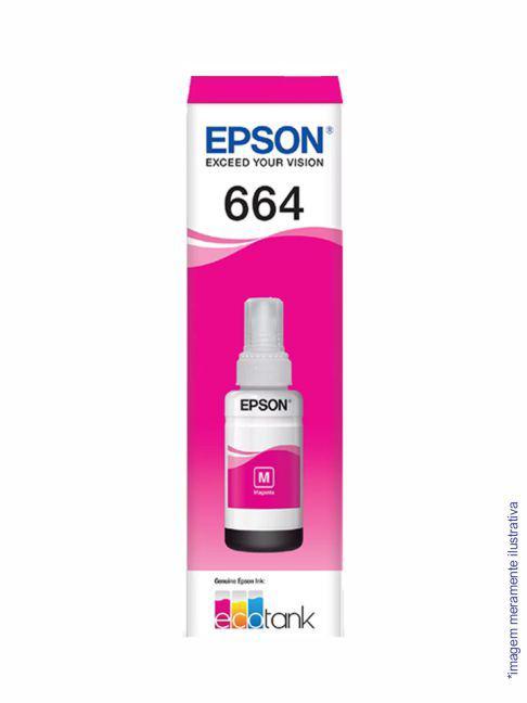 Refil Tinta Compatível Epson T664 Vermelho - 70ml