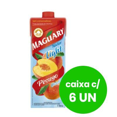 Suco Néctar de Pêssego Light Maguary 1 Litro - Caixa com 6 un.